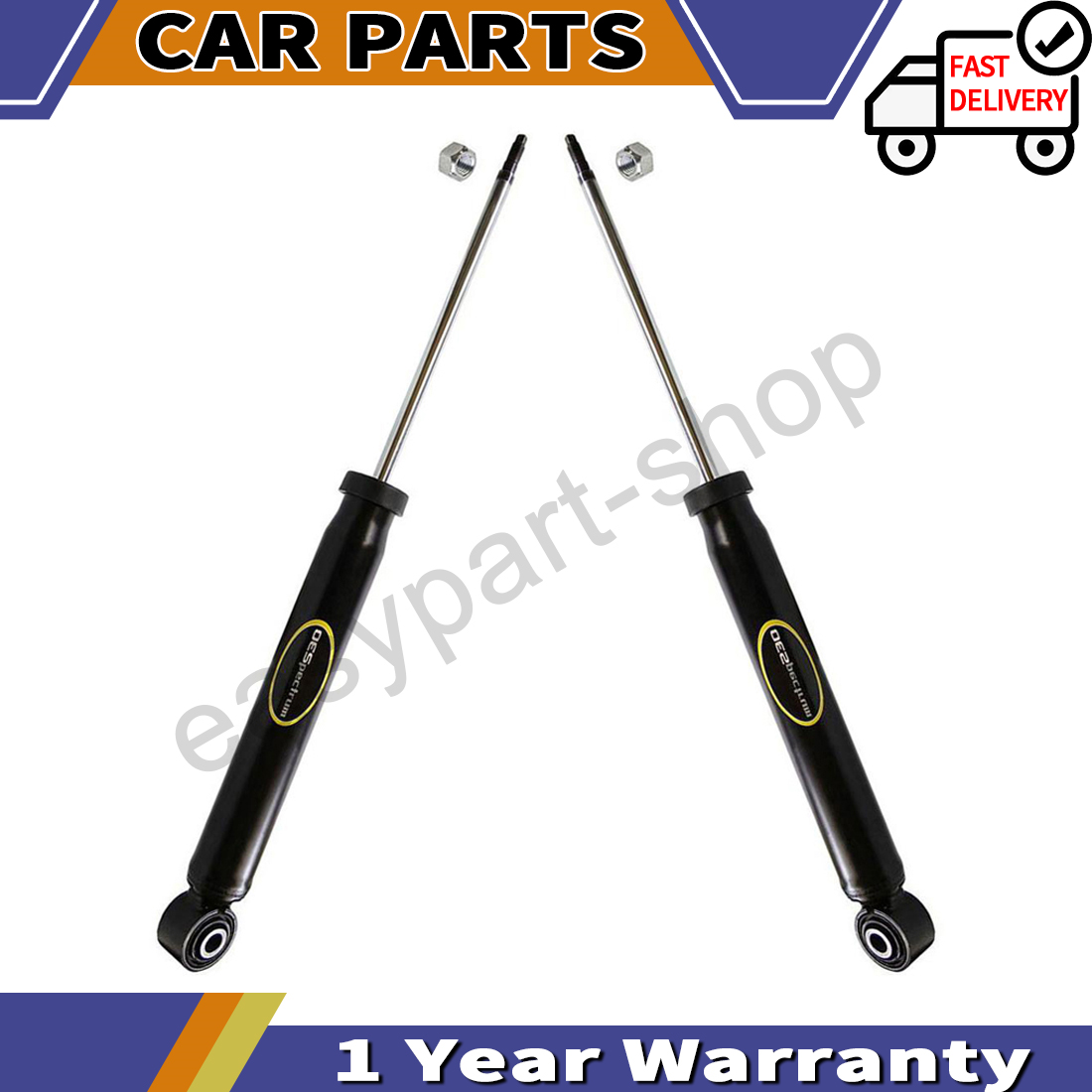 Monroe OESpectrum Rear Shock Absorbers Pair For Volkswagen Jetta Golf