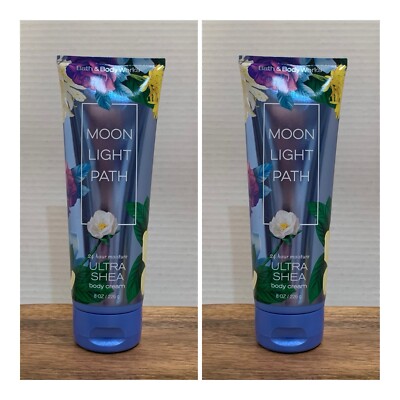 Bath and Body Works MOONLIGHT PATH Ultra Shea Body Cream Lot  of 2)