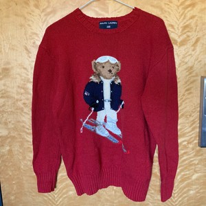 ralph lauren bear ski sweater