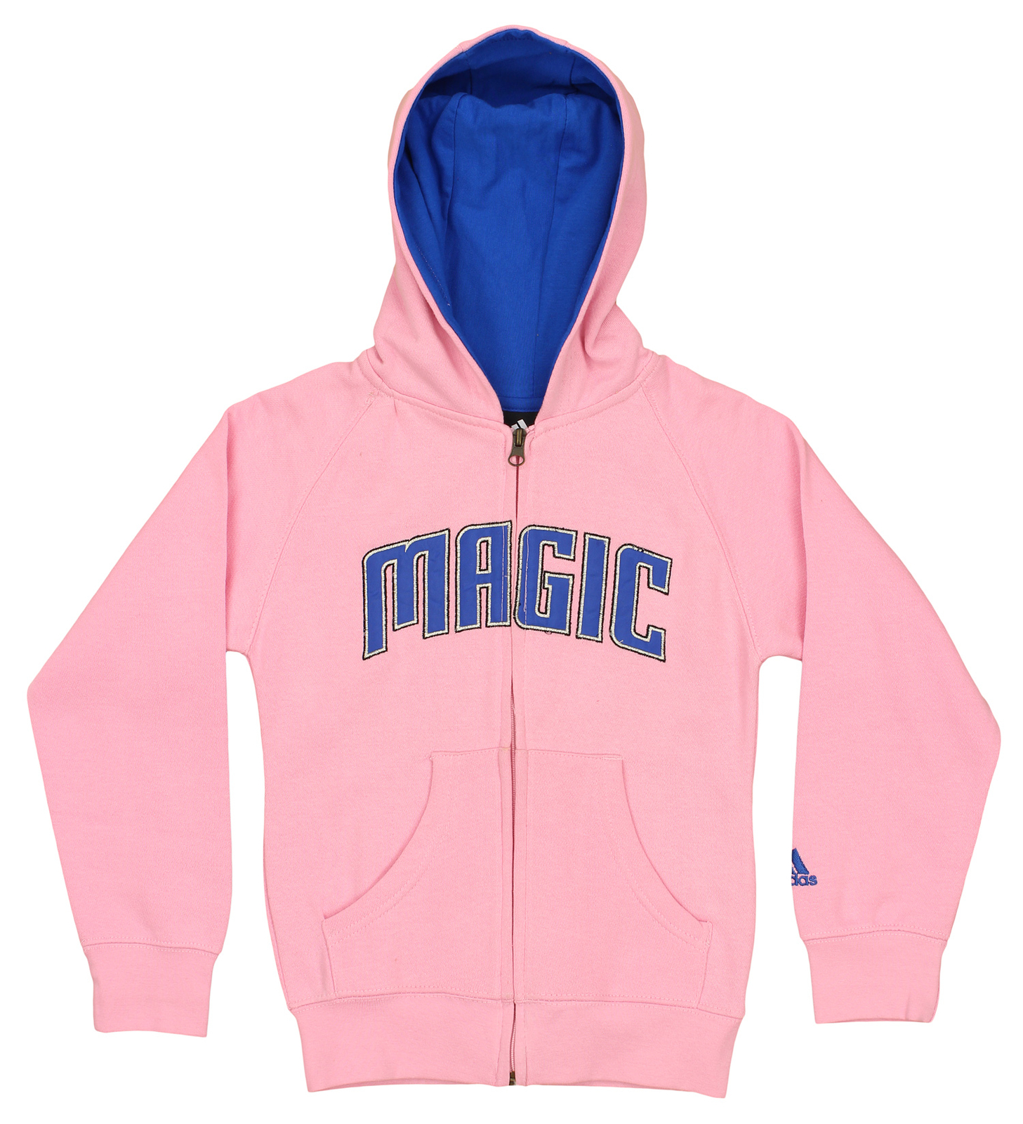 Розовая толстовка Adidas NBA для девочек (7-16 лет) Orlando Magic с капюшоном на молнии