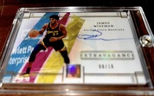 2021 impeccable James Wiseman EXtravagance auto platinum 8/10 GEM MINT.BEAUTIFUL