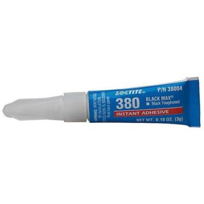 Loctite 232834 Instant Adhesive, 380 Series, Black, 0.1 Oz, Tube