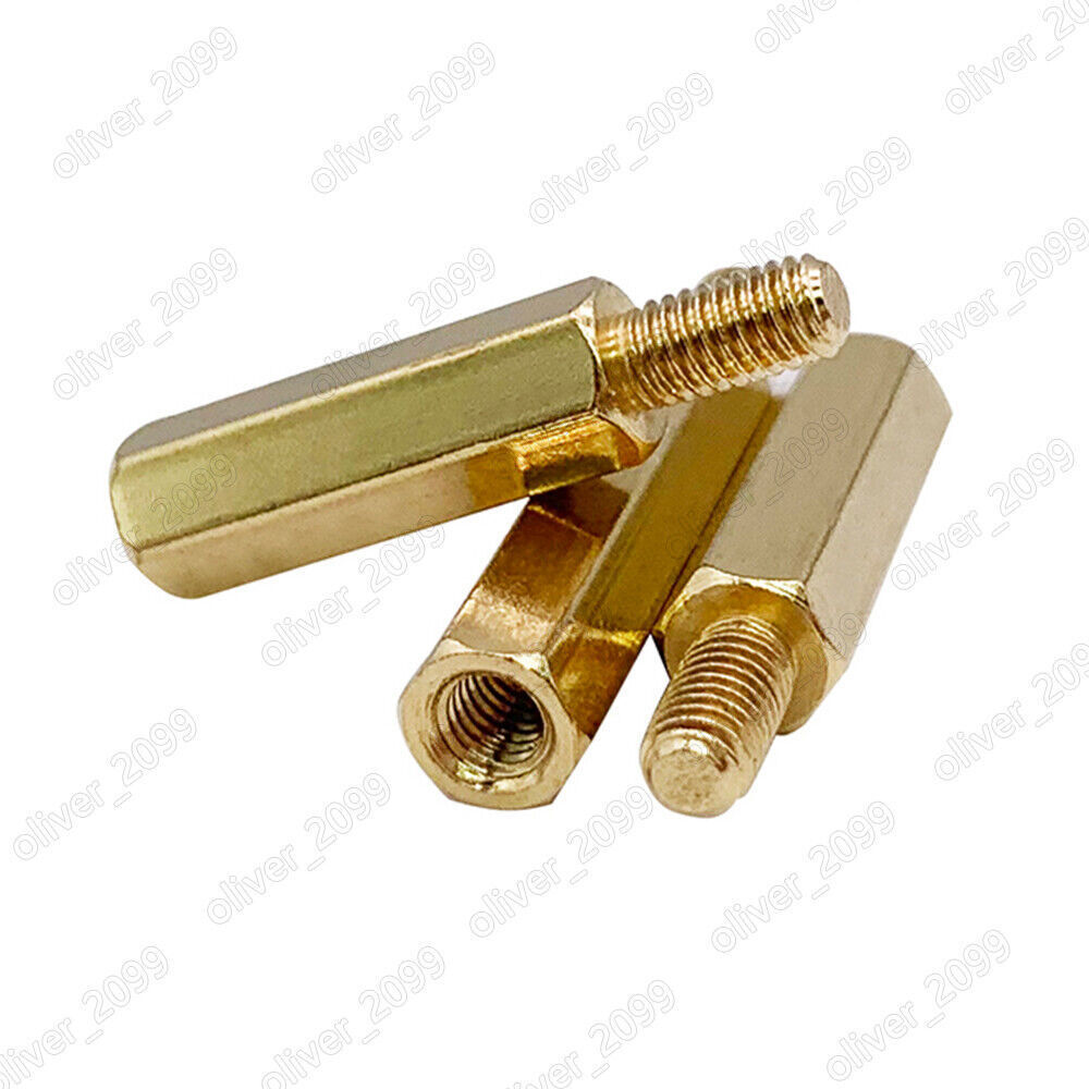 M2 M2.5 M3 M4 Male-Female Brass Hex Column Standoff Support Spacer Pillar