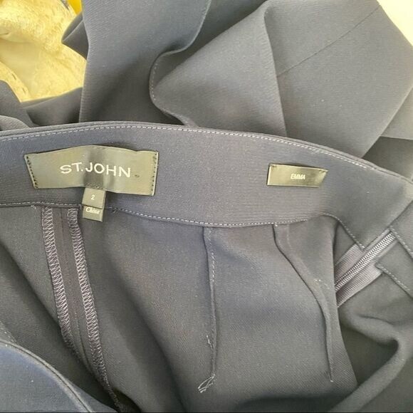 ST. John EMMA black straight leg Tailored trousers 30 | eBay display picture 1