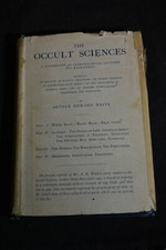 1923 *1ST/2ND* The Occult Sciences by Arthur Edward Waite HCDJ RARE