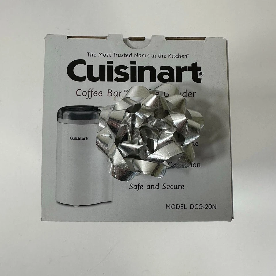 Molinillo de barra de café blanco Cuisinart DCG-20N hasta 12 tazas - SIMPLE Y SEGURO Foto 4 de 4