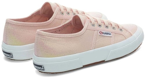 Superga 2750 Pink Ish Iridescent Womens Canvas Trainers - Picture 4 of 5