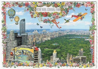 Postcard Glitter Tausendschoen New York Central Park Postcrossing