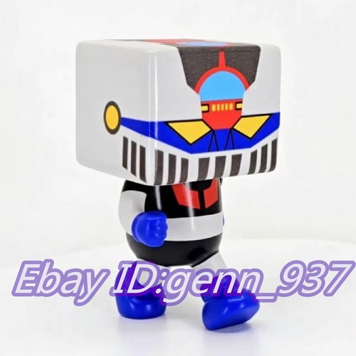UNBOX DEVILROBOTS TO-FU MAZINGER Z White Blue SOFT VINYL Sofubi Figure H10CM/4in - Picture 2 of 5