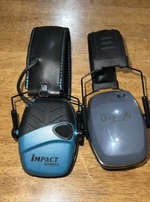 Howard Leight Impact Sport Earmuffs 2 Pairs, 1 Electronic, 1 Non Electronic NICE