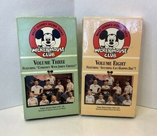 Lot of 2 Mickey Mouse Club House Disney VHS Vol 3 and 8