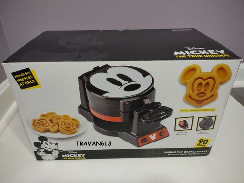 disney's mickey mouse 90th anniversary double flip waffle maker