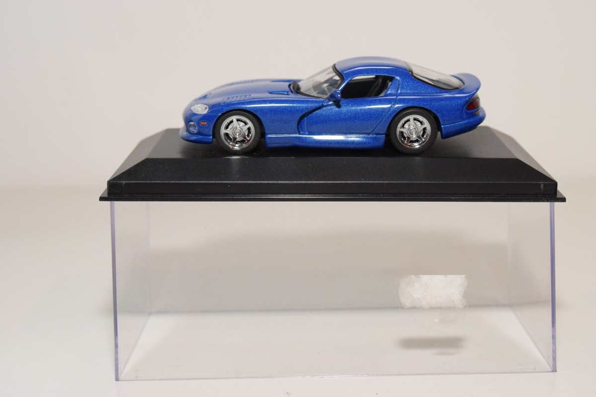 A93 1:43 MINICHAMPS 430 144021 DODGE VIPER COUPE 1993 METALLIC BLUE MIB