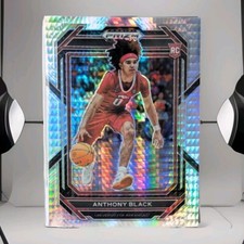 ANTHONY BLACK 2023 Panni Prizm Draft Picks Hyper Prism RC #10 Arkansas Magic