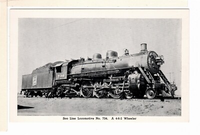 North Fond du Lac WI 7-17-54 1911 Locomotive #734 Postcard Alco-Schenectady-FC1