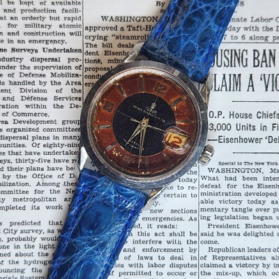 Vintage TUDOR Prince Oysterdate 34 Tuxedo Tropical Roulette Date