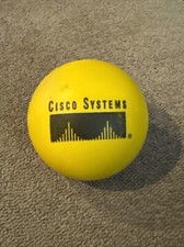 Vintage Cisco Systems Advertising Yellow Stress Ball 1990’s (JL)