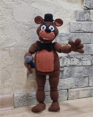 Handmade Crochet Amigurumi Freddy Fazbear From Five Nights At Freddy s Game