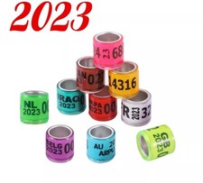 2023 50pcs 8mm pigeon leg rings identify dove bands pigeon training supplies sy