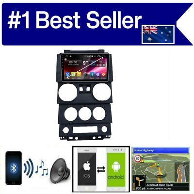 JEEP WRANGLER 2007-2010 GPS APPLE CARPLAY ANDROID AUTO CAMERA ODB DAB+ TPMS DVR