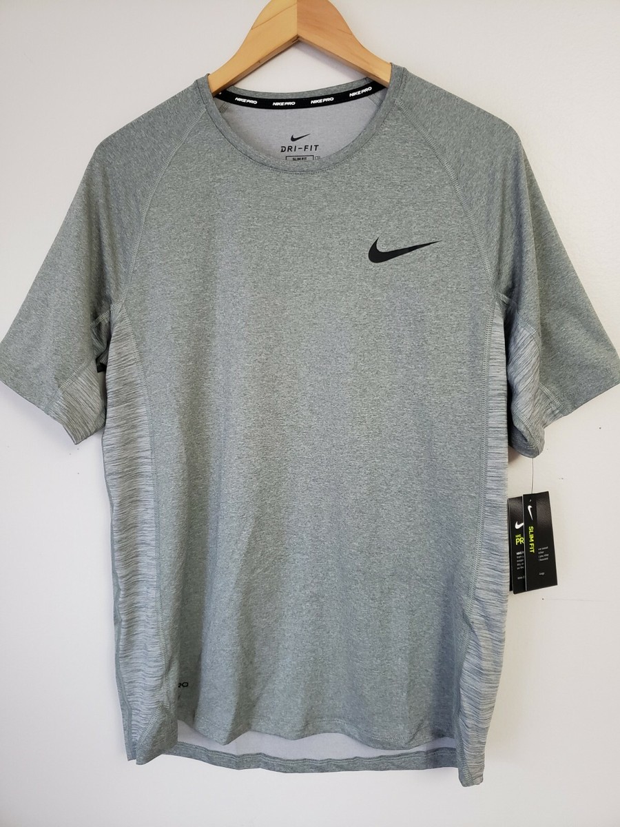 Nike Pro Men's Size 2XL Training Top Shirt Gray BV5633-085 NWT | eBay