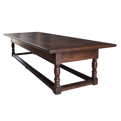 Monumental French Refectory Oak Table