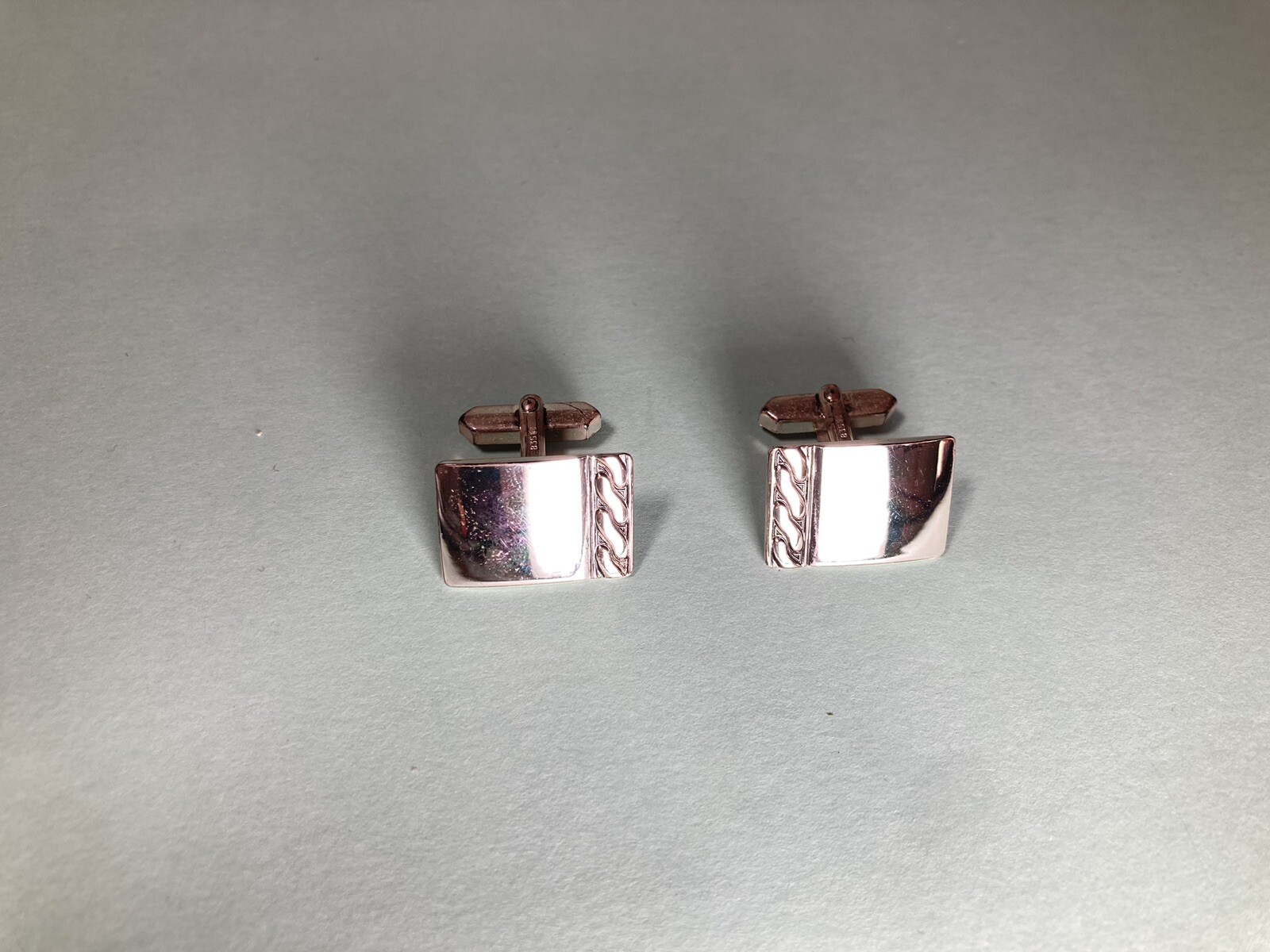 Cufflinks Silver 835 Solid Vintage Design - image 3