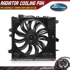 Radiator Cooling Fan Assembly w/ Brushless Motor for Chevrolet Camaro 2021-2023