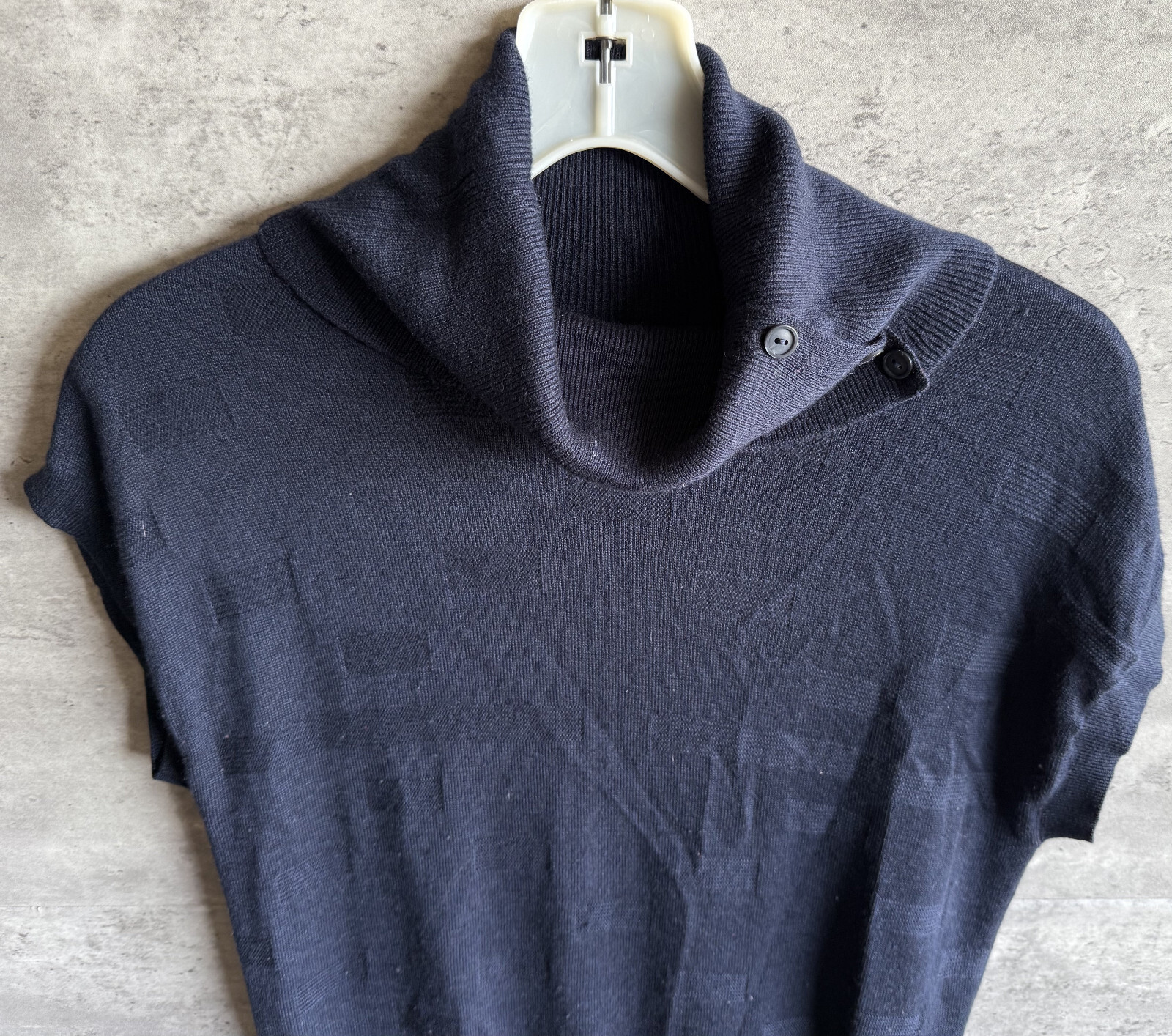 2017 Pendleton Navy Blue Textured Wool Blend Cap … - image 2