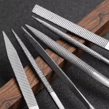 6Pcs/Set Carbon Steel Rasp Needle File Wood Hand Tool Sets Woodworking Grinding