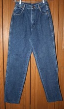 VTG Women's WRANGLER Denim Jeans 9/10 X 34 Indigo NM USA 1980s