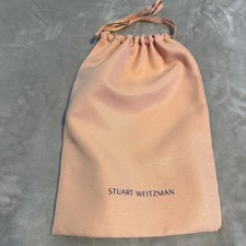 Stuart Weitzman Blush Pink Drawstring Shoe Dust Bag Large