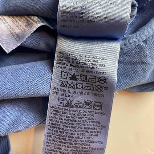 Levis Womens Blue Short Sleeve Print T Shirt Size S - 第 5/7 張圖片