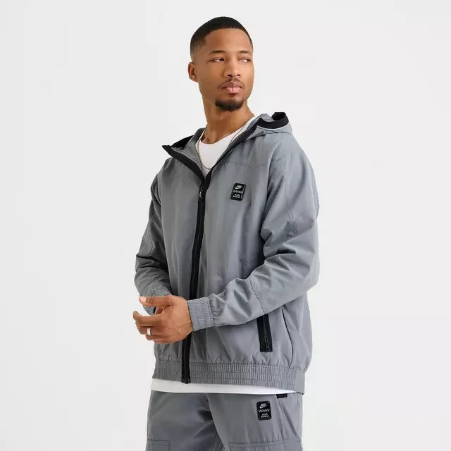 Men's Nike Sportswear Air Max Men's Woven Jacket - Grey HQ4902 065