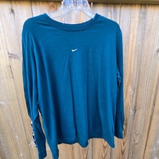 Nike Hombres Repeat Swoosh Camiseta Manga Larga Azul Teal CQ4668-347 XXL