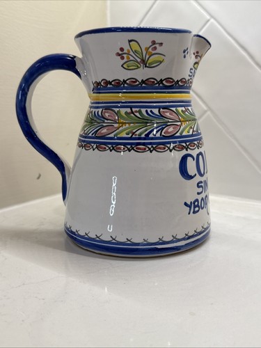 Columbia Restaurant Ybor City Florida Sangria Pitcher Ceramic 7" tall - Picture 3 of 15