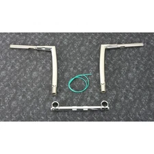 KST Polished 1 1/2" Pathfinder 12" Rise Handlebar w/1" Clamping Area - KST-2PF12