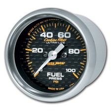Autometer 4763 Carbon Fiber Electric Fuel Pressure Gauge 0-100psi 2-116