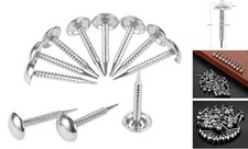 100Pcs Vintage Style Upholstery Nails Studs Tacks Pins for Furniture Silver