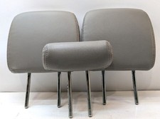 Ram 1500 2500 3500 2013-2018 Rear Seat Headrest Set 3pc Gray Leather Oem