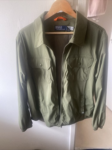 BNWT Polo Ralph Lauren Water Repellent Khaki Shacket Rrp £319 Size Medium - Picture 21 of 24