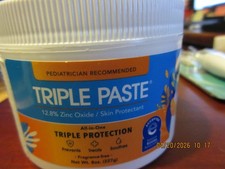 Triple Paste Diaper Rash Cream 8oz Zinc Oxide Fragrance Free 06/2030