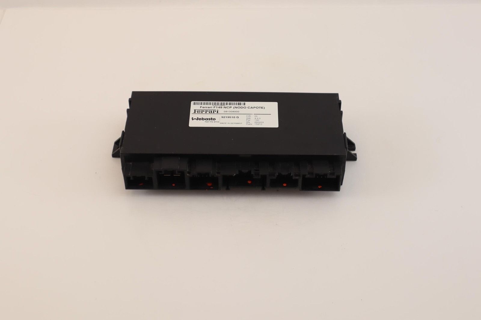 2009-2014 Ferrari California Convertible Top Control Module 9219510G OEM