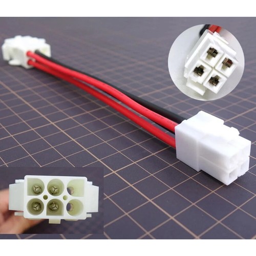6 Pin to 4 Pin Connector Wire 12-14V for Icom PS-30 PS-85 PS-125 Kenwood PS-50 - Picture 7 of 14