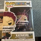 Funko Pop One Piece Katakuri #1606 with custom Art. Autographed by Jonah Scott.