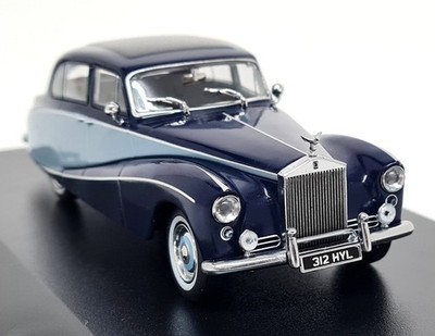 Oxford 1/43 Rolls Royce Silver Cloud Hooper Empress Blue Diecast Model Car