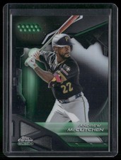 2026 Topps Chrome Black #63 Andrew McCutchen Green Refractor #/99