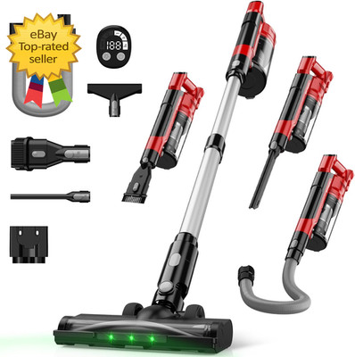Cordless Vacuum Cleaner for Milwaukee M18 Battery, 7-In-1 Lightweight Stick Vacu
