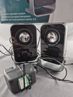 Logitech LS11 2.0 Stereo Speaker System Computer PC MP3 CD DVD Black Boxed