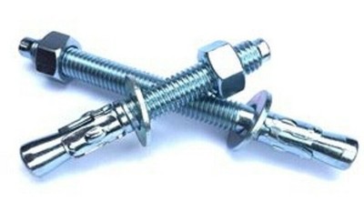 1/2 X 4-1/2 Steel Wedge Type Anchor Zinc Plated 50 Pieces
